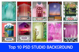 All psd design templates are created multiple layer clipart's ,overlay,3d text,png file & background. Top 10 Psd Studio Background On Zip Package