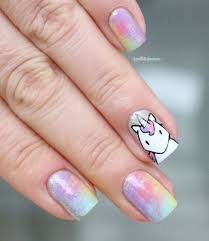 Share this pedicure, diseños de uñas estilo ed hardy, disney nail art, disneyland nails, dnd gel, dr. Pocos Animales Mitologicos Nos Fascinan Tanto Como Los Unicornios Quien No Quiso Cuando Unicorn Nails Designs Cute Acrylic Nail Designs Acrylic Nail Designs