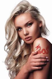 Amazon.com : Temporary Tattoos 6 Sheets Red Cut Out of a Dragon China  Zodiac Symbols Tattoo Stickers for Adult Kids Women Men Arms Legs Chest  Waist Neck 3.7 X 3.7 Inch Dragon