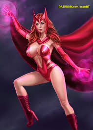 Elizabeth Olsen As Scarlet Witch Fanart By Rzhevskii 10400 | Hot Sex Picture