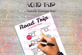 Perfect as a park party game! Road Trip Scavenger Hunt Printable Kids Activity Travel Game Downlo By Digitalprintableme Thehungryjpeg Com