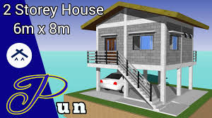 Design ideas for small kitchen cabinets in the philippines |. Small House Design With Garage 6x8 Meter Youtube