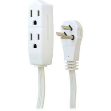 Ge 8 Ft 3 Outlet Grounded Office Extension Cord 50251 The Home Depot In 2020 Extension Cord Overhead Projectors Computer Equipment