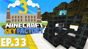 Minecraft Sky Factory 3 Laser Void Ore Miner 33 Modded Skyblock Youtube