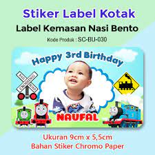 Nikmati pengiriman gratis, penjualan terbatas, pengembalian mudah dan perlindungan pembeli! Stiker Label Ulang Tahun Anak Sticker Nasi Bento Souvenir Thomas Shopee Indonesia