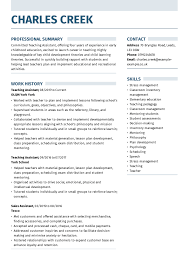 Download the college student resume template (compatible with google docs and word online) or see below for more examples. Teaching Assistant Cv Examples Written By The Experts