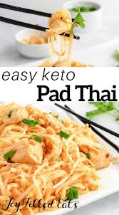 Keto Chicken Pad Thai Gluten Free Low Carb Dairy Free Thm S Keto Recipes Dinner Gluten Free Pad Thai Pad Thai