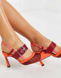 Bolivia Embajadashops Design Sasha Sporty Mid Heeled Shoes In Berry Bolivia Embajadashops
