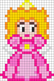 Princess Peach Kandi Pattern Pony Bead Patterns Perler Bead Patterns Beading Patterns