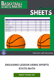 This Is A Great Lesson For Working On Slightly More Complex Math In Google Sheets Using Some Common Basketball Stats Here St Basketball Stats Basketball Math