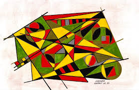 Abstract No 83 Drawing By Paul Meinerth I have a serious weakness for pure forms and simple geometry. pixels