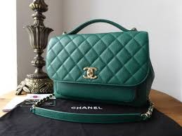 Chanel Business Affinity Large Flap Bag In Emerald Green Caviar Chanellargeflapbag Real Leather Bags Flap Bag Chanel