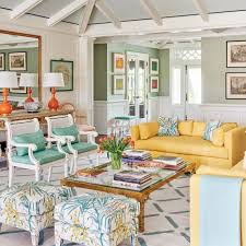 A Florida Home With Water Views Gets A Cheerful Look Luxe Interiors Design Florida Home Beach Living Room Florida Decorating