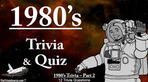 80s music trivia quiz book: History Of The 1980 S Trivia Quiz 2 Youtube