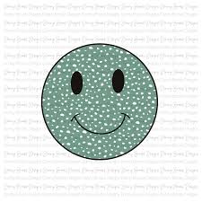 Mint Polka Dot Smile Digital Download