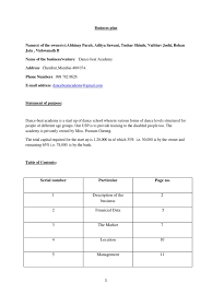 Dance Business Plan Economies Business The dance academy offers the highest caliber dance education in all dance genres. scribd