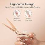Amazon.com: ULG Professional Hair Cutting Scissors with Luxury 18K Rose  Gold Finish 6.5" Barber Scissors 440C Japanese Stainless Steel Hand-Honed  ...