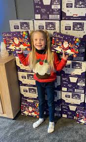 Caring Keighley girl's festive 'thank you' to heart unit