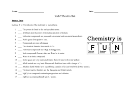 Buzzfeed staff can you beat your friends at this q. Grade 9 Chemistry Quiz