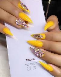 Trendy Yellow Nail Art Designs To Make You Stunning In Summer Acrylic Or Gel Nails French Or Coffin Nails Ma Yellow Nail Art Yellow Nails Design Nail Designs