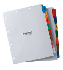 Custom Paper Chart Dividers Cust Paper Chart Dividers