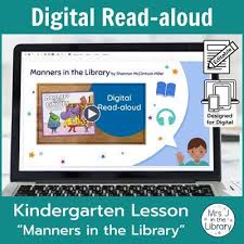 Manners In The Library Digital Read Aloud Orientation Lesson Mrs J In The Library In 2020 Library Skills School Library Lessons Library Activities