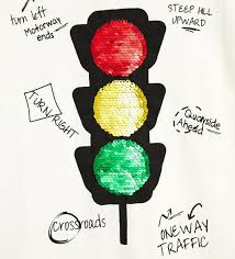 Image 4 Of T Shirt With Sequin Traffic Light From Zara
