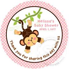 New baby shower table games parties decorations ideas. Custom Cute Monkey Baby Shower Thank You Printable 2 5 Tags Personali Studio Cr8tive Idea