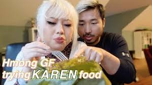 girlfriend trying KAREN food for the FIRST TIME