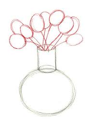 Then, enclose rounded shapes around the center using u shaped lines. How To Draw Flowers In A Vase Flower Drawing Art Instructions Flower Vases