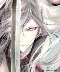 Male anime face drawing references. Anime Boy With White Hair And Yellow Eyes And Sword Anime Guys Manga Anime Awesome Anime