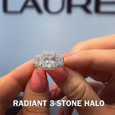 Happy Transformation Thursday Swipe To See This Radiant Three Stone Diamond Beauty In The Beginning Stage Of Designing A Ring Watch Our Story Today For In 2020