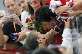 This michael phelps photo might contain portrait, headshot, and closeup. Michael Phelps Mother S Support Big Part Of Olympic Success Bleacher Report Latest News Videos And Highlights