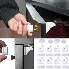 Cabinet latches you can trust: Magnetic Child Lock Children Protection Baby Safety Lock Drawer Latch Cabinet Door Lock Limiter Children Security Locks Cabinet Locks Straps Aliexpress