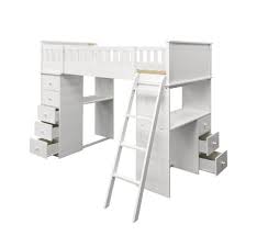 Saw something that caught your attention? Acme 10970a Harriet Bee Knighton Willoughby White Finish Wood Loft Bunk Bed Set Desk Drawers Twin