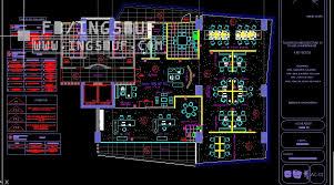 مخططات معمارية مكتب تأمينات Insurance Office اوتوكاد Dwg