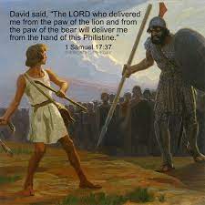 David And Goliath 1 Samuel 17 37 Scripture Bible Verse Christian Quote Victory The Word For The Day Quotes Spiritual Pictures David Bible Faith Sayings