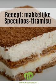 Recept Makkelijke Speculoos Tiramisu Tiramisutaart Recept Eten Recepten Eten En Drinken