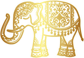 Decorative Gold Indian Elephant Png Clip Art Indian Elephant Art Painted Indian Elephant Indian Elephant