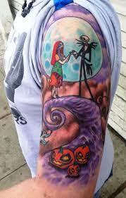 Nightmare Before Christmas Tattoo Half Sleeve Half Sleeve Tattoo Half Sleeve Tattoos Drawings Easy Half Sleeve Tattoos