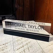 Personalized Name Plate For Desk Custom Office Decor Etsy In 2020 Personalized Name Plates Name Plate Handmade Personalized Gifts