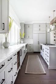 80 Long Narrow Kitchen Ideas Photos In 2020 Light Grey Kitchens Light Gray Cabinets New Kitchen Cabinets