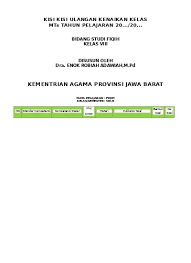 Kumpulan soal ukk qur an hadits sd mi semester 2 genap lengkap. Contoh Soal Uas Mts Fiqih Kelas 7 8 9 Lengkap Kurikulum 2013 Uts 2 Fiqih 8 B