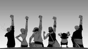 3, 5, 28] to fulfill a promise to kuina, his deceased childhood friend and rival, he aims to defeat hawk eye mihawk and become the world's greatest swordsman. Anime One Piece Monochrome Back White Background Arms Up Monkey D Luffy Roronoa Zoro Tony Tony Chopper Usopp Nami Sanji Wallpapers Hd Desktop And Mobile Backgrounds