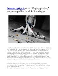 Senaman adalah untuk kecergasan tubuh badan, baik lelaki mahu pun perempuan. Senam Kegel Pria Untuk Bercinta Hingga 8 Kali