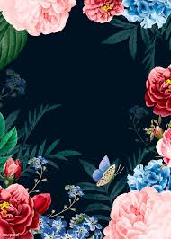 Black And White Elegant White Flower Background Vector Download Premium Vector Of Blooming Elegant Floral Background Vector 681559 Floral Background Floral Poster Creative Background