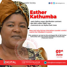 Esther Kathumba, once convicted of stealing equivalent of K2 billion ( K16  million in 2001 was around US$1 million) is among the few privileged  Malawians who have gotten rich under President Lazarus