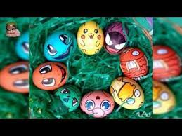 Yumurta Boyama Paskalya Elisleri Paskalya Yumurtalari Pokemon