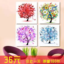 5d鑽石畫十字繡diy貼鑽畫水晶圓鑽神奇樹發財樹印花水鑽包郵 淘寶台灣 萬能的淘寶