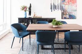 Wilkes Dining Chair Navy Blue Trendy Dining Room Dining Chairs Rectangular Dining Table